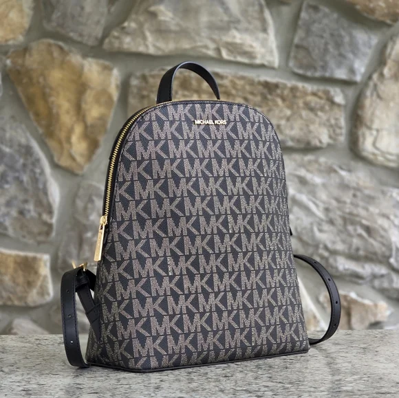 Michael Kors Cindy Logo Large Backpack - Picture 1 of 9